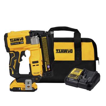 钉钉器和订书机| Dewalt DCN623D1 20V MAX原子紧凑型无刷锂离子23规无绳钉钉套件(2 Ah)